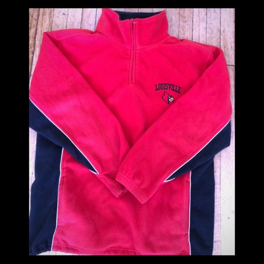 Authentic NCAA Zip up fleece sweatshirt Louisville